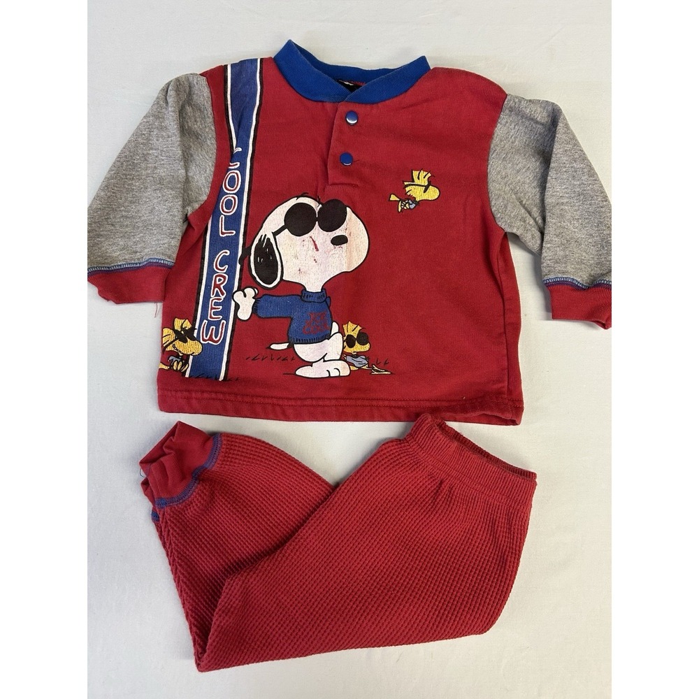 Vintage Peanuts Collection 2 Pc Set Size 18 Months Sweater & Pants